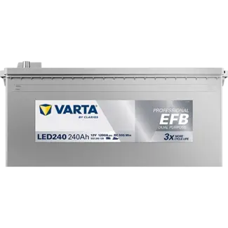Varta LED240 accu 12 volt 240 ah Dual Purpose EFB