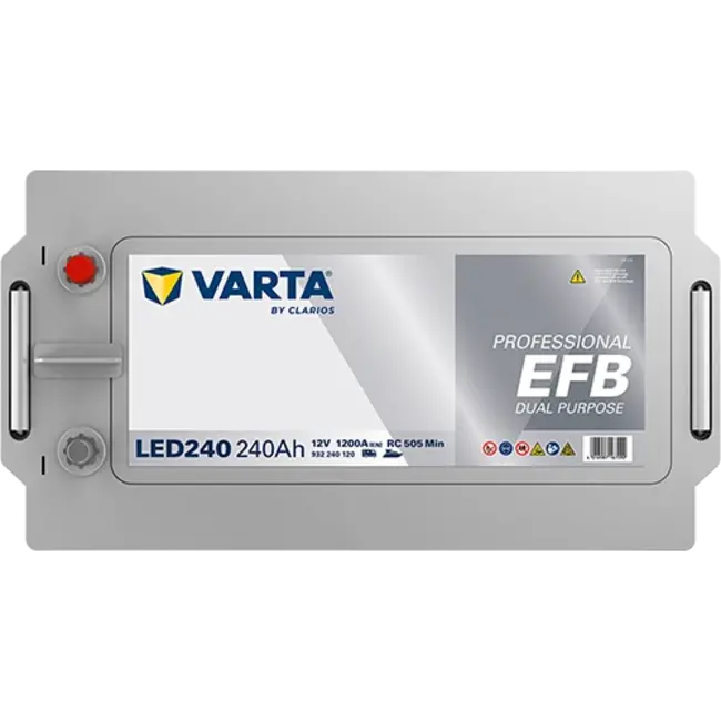 Varta LED240 accu 12 volt 240 ah Dual Purpose EFB