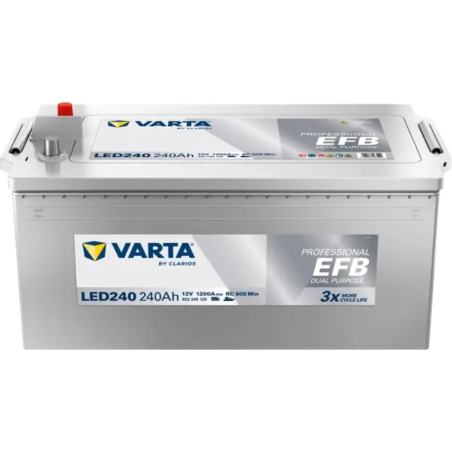 Varta LED240 accu 12 volt 240 ah Dual Purpose EFB
