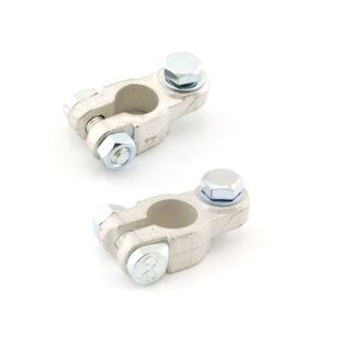 Set rechte accuklemmen met M8 x 16 mm bout Set rechte accuklemmen met M8 x 16 mm bout