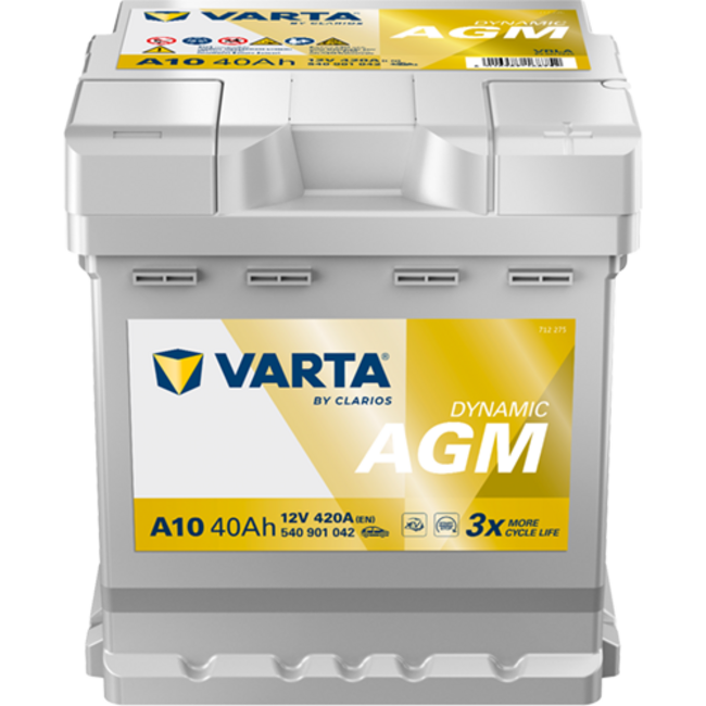 Varta Auto accu 12 volt 40 Ah AGM Dynamic type A10