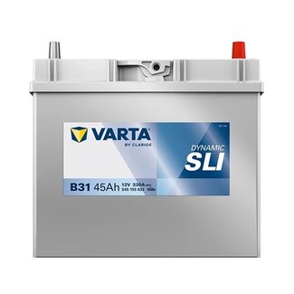 Varta Auto accu 12 volt 45 Ah SLI Dynamic 545 155 033 type B31 Varta Auto accu 12 volt 45 Ah SLI Dynamic 545 155 033 type B31