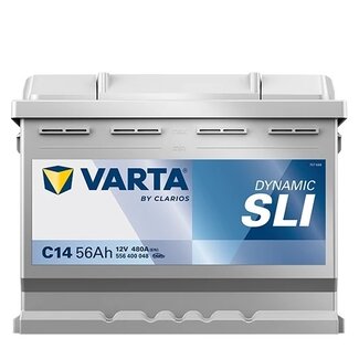 Varta Auto accu 12 volt 56 Ah SLI Dynamic 556 400 048 type C14 Varta Auto accu 12 volt 56 Ah SLI Dynamic 556 400 048 type C14