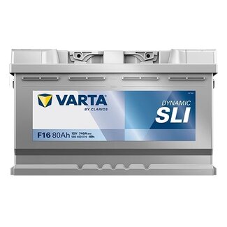 Varta Auto accu 12 volt 80 Ah SLI Dynamic 580 400 074 type F16 Varta Auto accu 12 volt 80 Ah SLI Dynamic 580 400 074 type F16