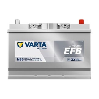 Varta Auto accu 12 volt 85 Ah EFB Dynamic 585 501 080 type N85 Varta Auto accu 12 volt 85 Ah EFB Dynamic 585 501 080 type N85