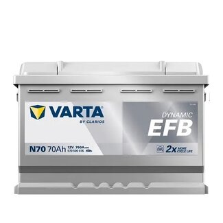 Varta Auto accu 12 volt 70 Ah EFB Dynamic 570 500 076 type N70