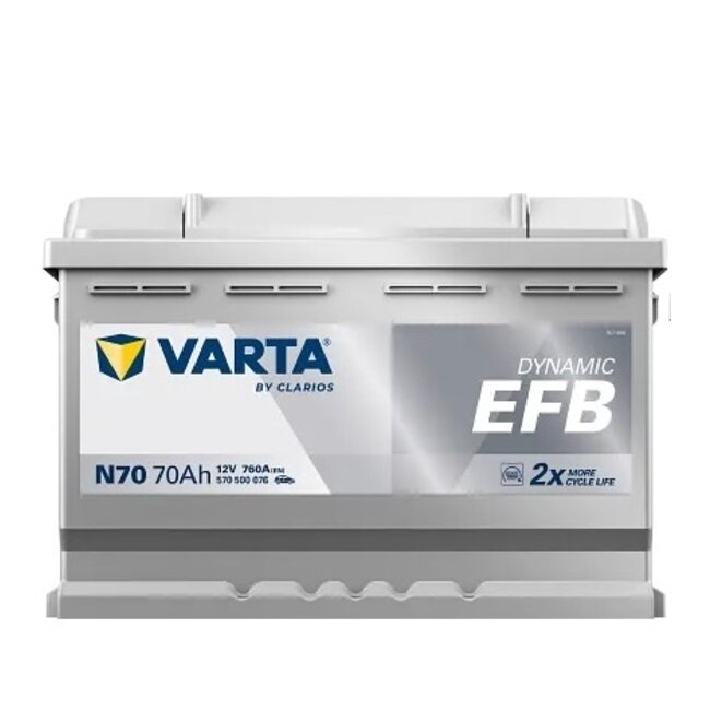 Varta Auto accu 12 volt 70 Ah EFB Dynamic type N70