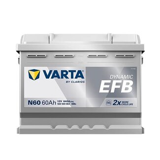 Varta Auto accu 12 volt 60 Ah EFB Dynamic 560 500 064 type N60