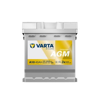 Varta Auto accu 12 volt 40 Ah AGM Dynamic 540 901 042 type A10
