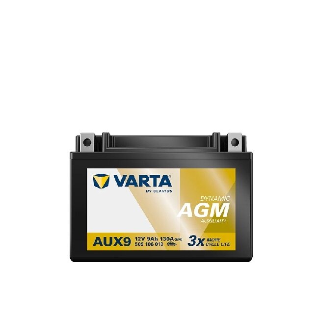 Varta Auto accu 12 volt 9 Ah AGM Dynamic type AUX9