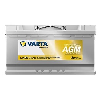 Varta LA95 AGM accu 12 volt 95 ah Dual Purpose