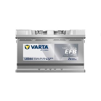 Varta LED80 accu 12 volt 80 ah Dual Purpose EFB