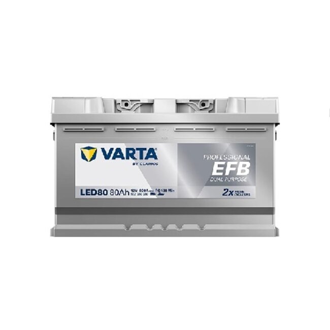 Varta LED80 accu 12 volt 80 ah Dual Purpose EFB