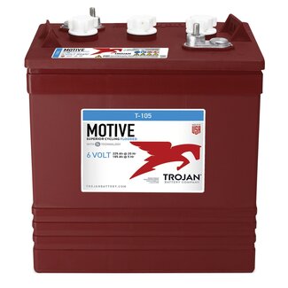 Trojan T-105 Deep-Cycle 6 volt 225 Ah accu