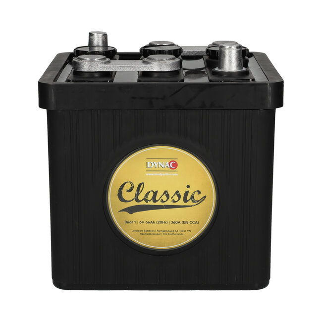 Dynac Auto accu 6 volt 66 ah Type 06611 Classic