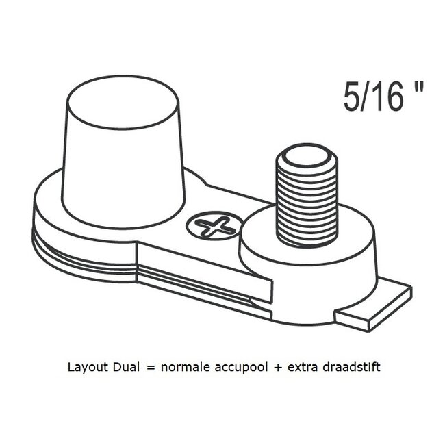 Dynac 6 volt 210 ah type EVX 6210 AGM Deep Cycle accu