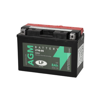 Landport (LP) LT9B-BS 12 volt 8 ah AGM motor accu (50902 - YT9B-BS)