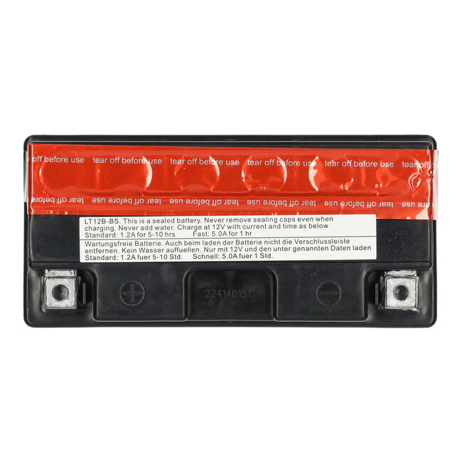 Landport (LP) LT12B-BS 12 volt 10,0 ah AGM motor accu (51201 - YT12B-BS)