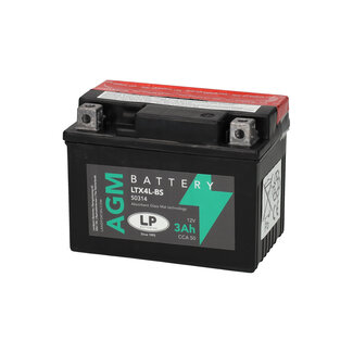 Landport (LP) LTX4L-BS 12 volt 3 ah AGM motor accu (50314 - YTX4L-BS)