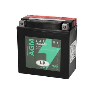 Landport (LP) LTX9A-BS 12 volt 9 ah AGM motor accu (50914 - YTX9A-BS)