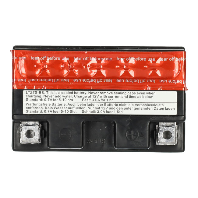 Landport (LP) LTZ7S-BS 12 volt 6,0 ah AGM motor accu (50702 - YTZ7S-BS)