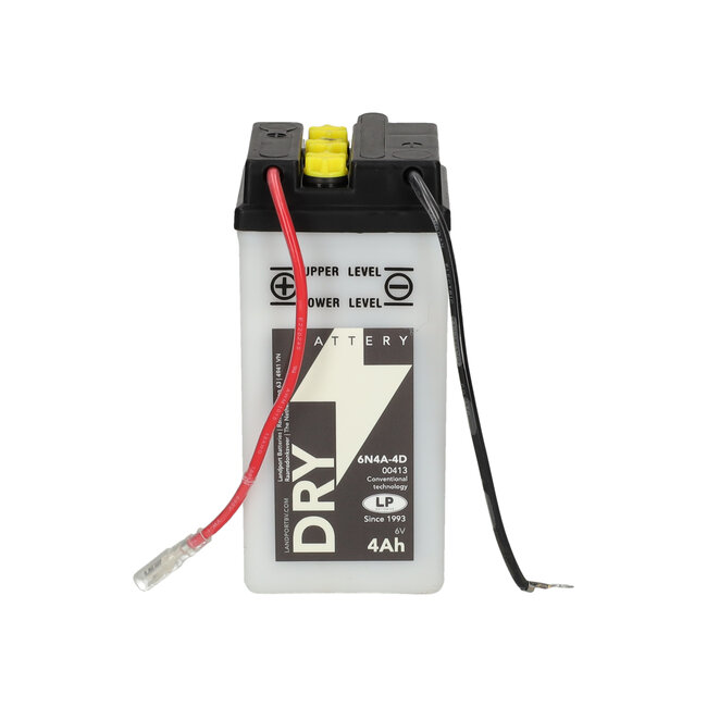 Landport (LP) 6N4A-4D motor accu 6 volt 4,0 ah (00413 - MD 6N4A-4D)