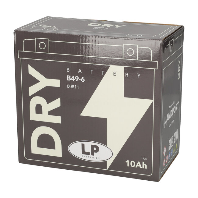 Landport (LP) B49-6 motor accu 6 volt 10,0 ah (00811 - MD B49-6)