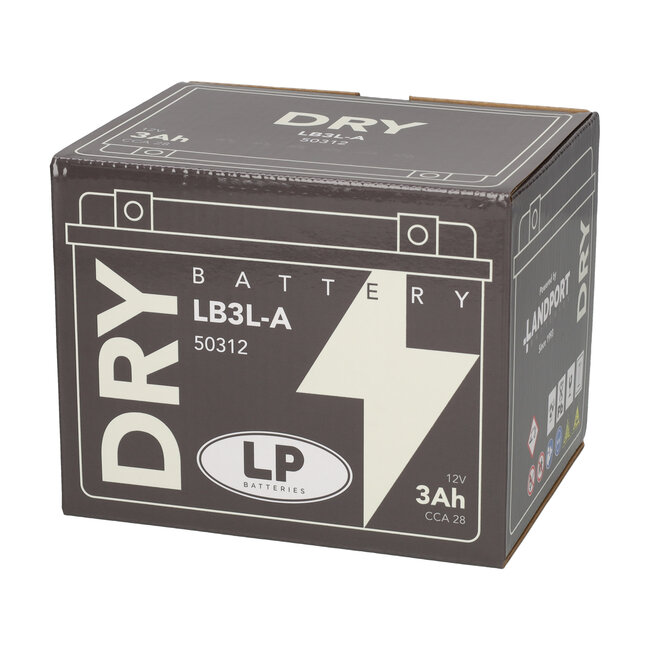 Landport (LP) LB3L-A motor accu 12 volt 3,0 ah (50312 - YB3L-A)