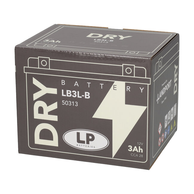 Landport (LP) LB3L-B motor accu 12 volt 3,0 ah (50313 - YB3L-B)