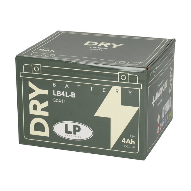 Landport (LP) LB4L-B motor accu 12 volt 4,0 ah (50411 - YB4L-B)