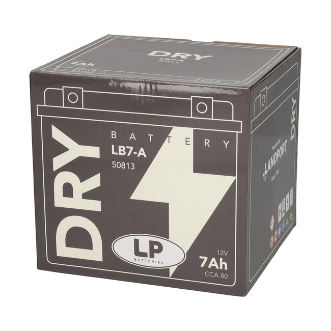 Landport (LP) LB7-A motor accu 12 volt 7,0 ah (50813 - YB7-A)