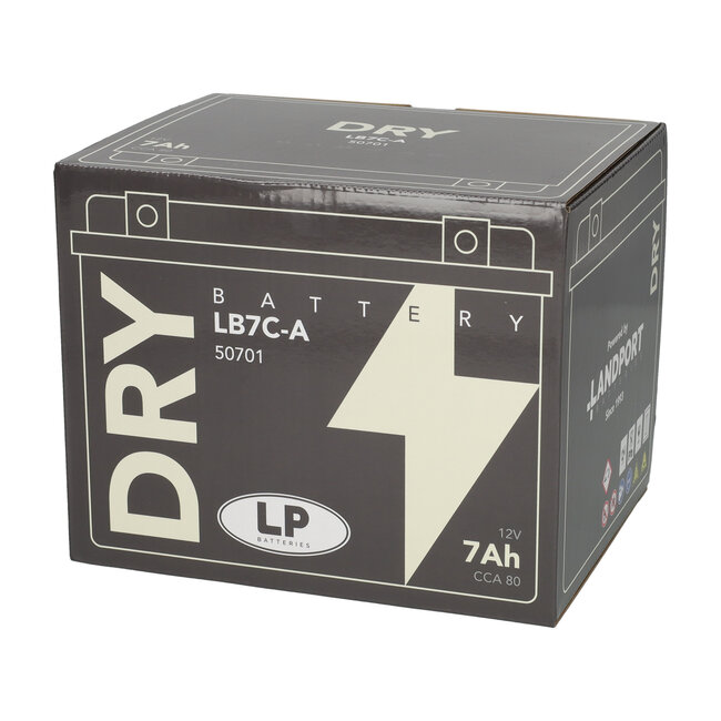 Landport (LP) LB7C-A motor accu 12 volt 7,0 ah (50701 - YB7C-A)