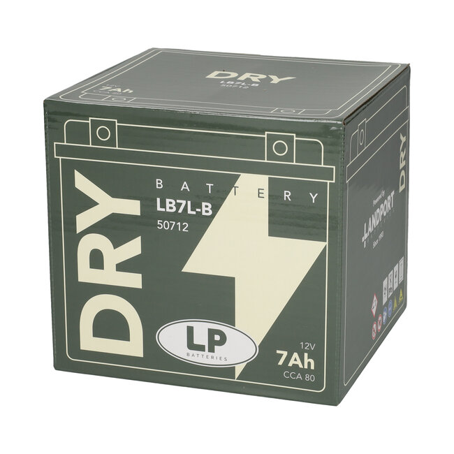 Landport (LP) LB7L-B motor accu 12 volt 7,0 ah (50712 - YB7L-B)