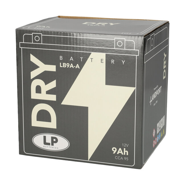 Landport (LP) LB9A-A motor accu 12 volt 9,0 ah (50913 - YB9A-A)