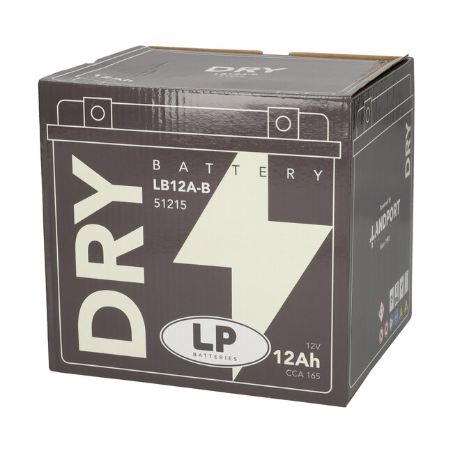 Landport (LP) LB12A-B motor accu 12 volt 12,0 ah (51215 - YB12A-B)