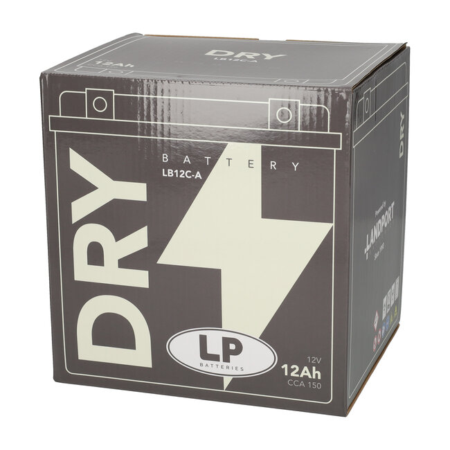 Landport (LP) LB12C-A motor accu 12 volt 12,0 ah (51294 - YB12C-A)