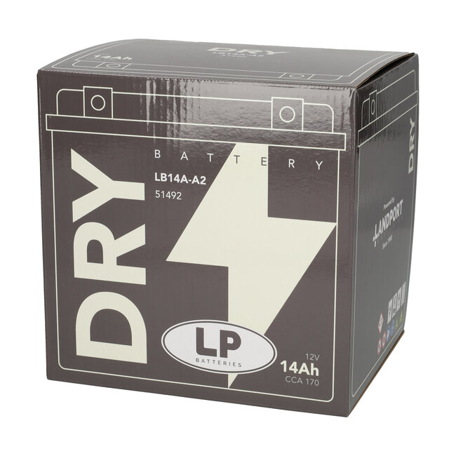 Landport (LP) LB14A-A2 motor accu 12 volt 14,0 ah (51492 - YB14A-A2)