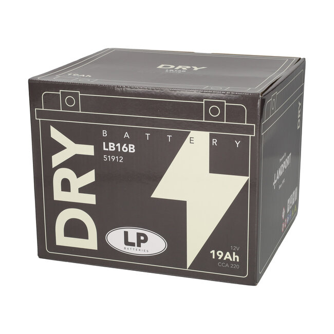 Landport (LP) LB16B motor accu 12 volt 19,0 ah (51912 - YB16B)