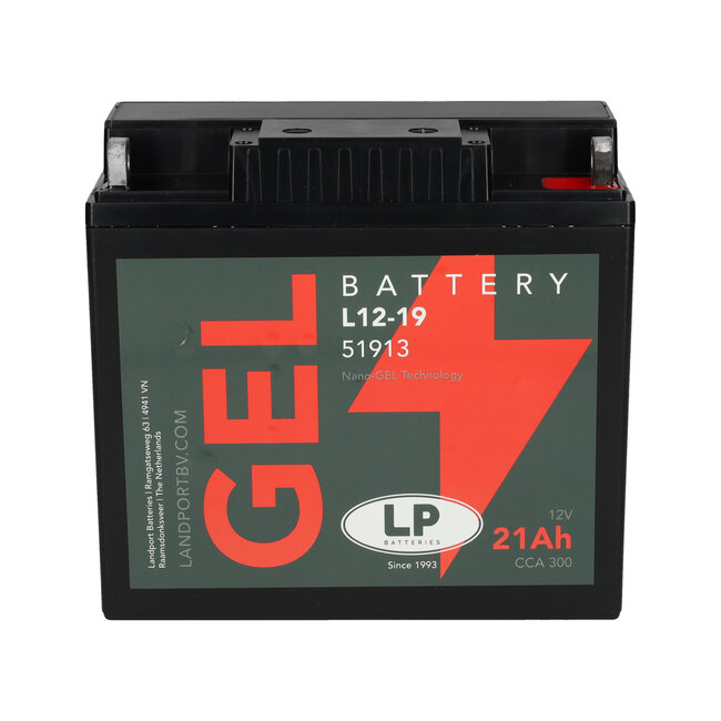 Landport (LP) L12-19 motor GEL accu 12 volt 21,0 ah (51913 - G12-19)