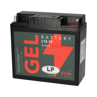 Landport (LP) L12-19 motor GEL accu 12 volt 21 ah (51913 - G12-19)