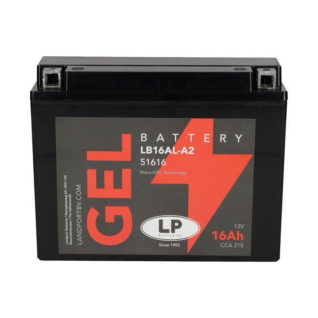 Landport (LP) LB16AL-A2 motor GEL accu 12 volt 16,0 ah (51616 - GB16AL-A2)