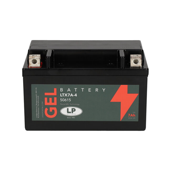 Landport (LP) LTX7A-4 motor GEL accu 12 volt 7,0 ah (50615 - GTX7A-4)