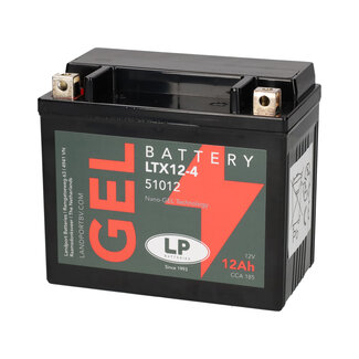 Landport (LP) LTX12-4 motor GEL accu 12 volt 12 ah (51012 - GTX12-4)