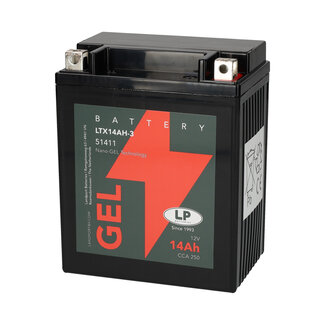 Landport (LP) LTX14AH-3 motor GEL accu 12 volt 14 ah (51411 - GB14L-A2)