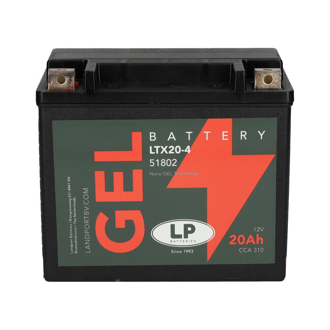 Landport (LP) LTX20-4 motor GEL accu 12 volt 20,0 ah (51802 - GTX20-4)