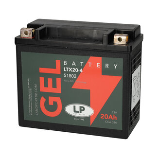 Landport (LP) LTX20-4 motor GEL accu 12 volt 20 ah (51802 - GTX20-4)