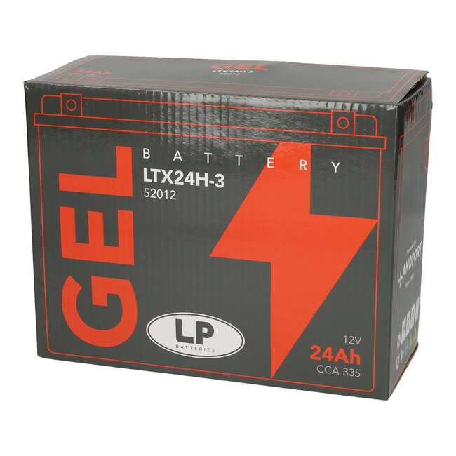 Landport (LP) LTX24H-3 motor GEL accu 12 volt 24,0 ah (52012 - G50N18LA2)