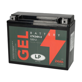 Landport (LP) LTX24H-3 motor GEL accu 12 volt 24 ah (52012 - G50N18LA2)