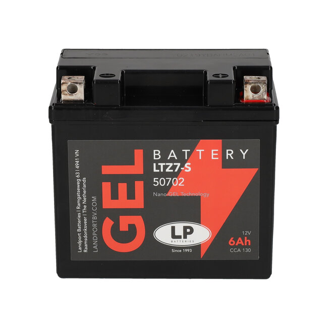 Landport (LP) LTZ7-S motor GEL accu 12 volt 6,0 ah (50702 - GTZ7-S)