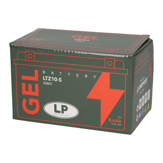 Landport (LP) LTZ10-S motor GEL accu 12 volt 8,6 ah (50801 - GTZ10-S)